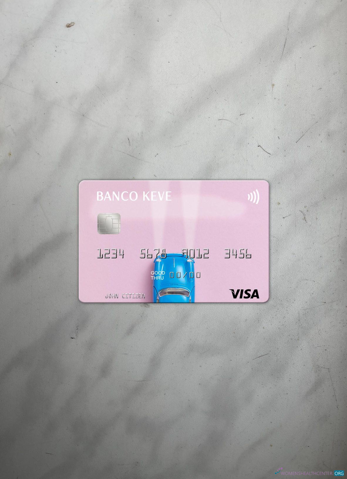 Download Angola Banco Keve visa card photolook front Photoshop template